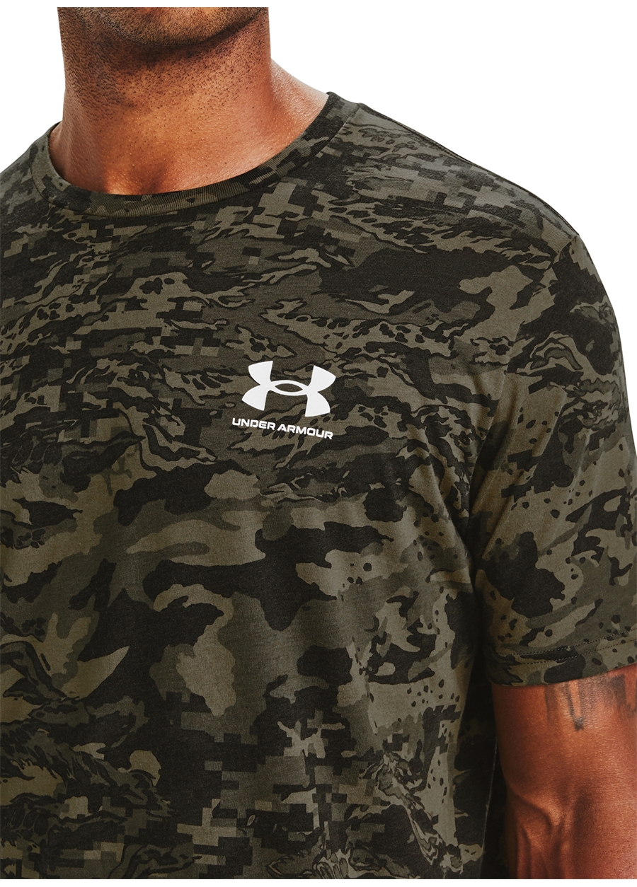 Under Armour 1357727 Siyah - Beyaz Erkek T-Shirt_3