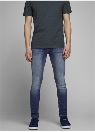 Jack & Jones 12166854_JJILIAM JJORIGINAL AGI 005 Erkek Düşük Bel Skinny Fit Denim Pantolon_3