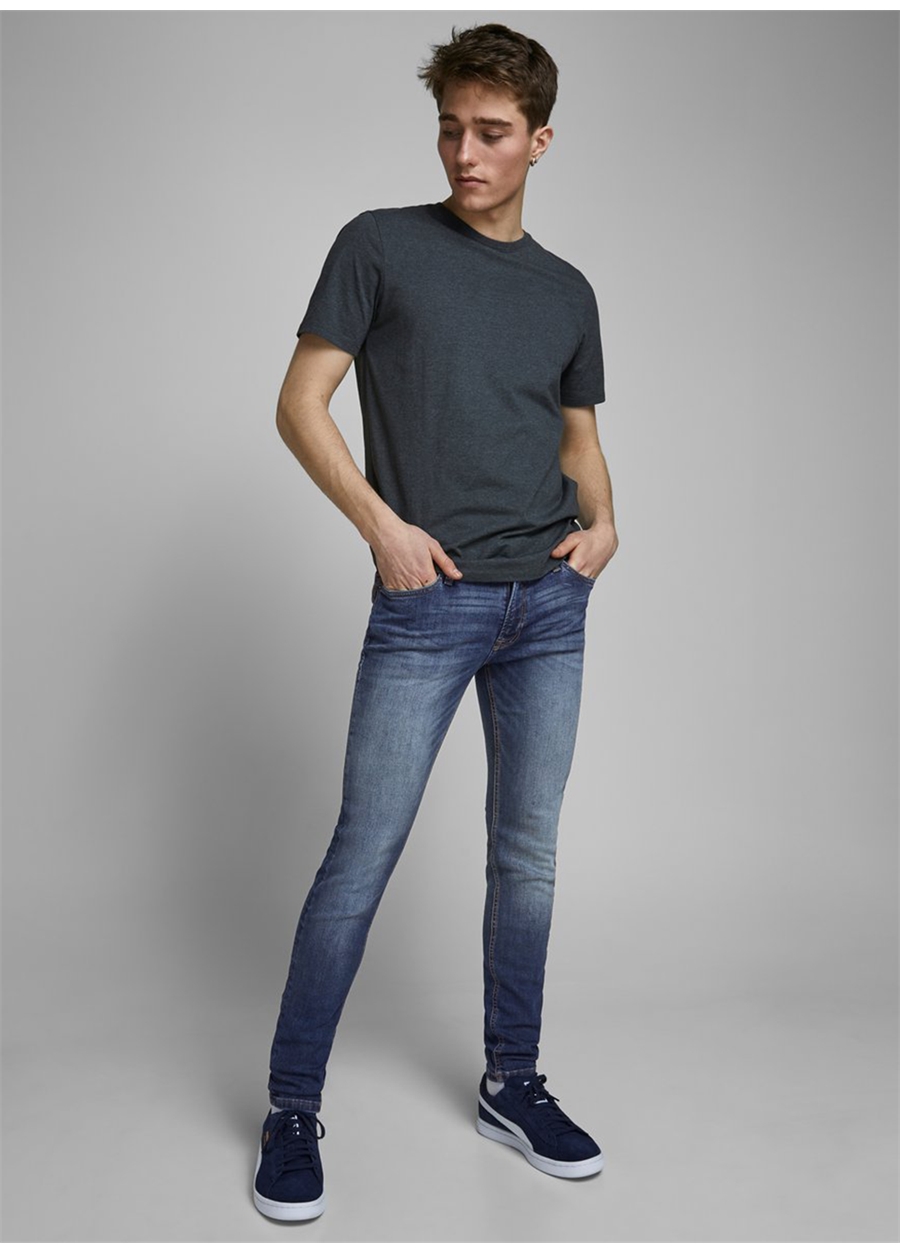 Jack & Jones Düşük Bel Skinny Fit Erkek Denim Pantolon 12166854_JJILIAM JJORIGINAL AGI 005_1