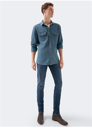 Mavi JAMES Dark 90S Skinny Fit Erkek Denim Pantolon 0042433452_1