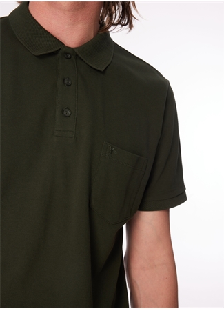 Fabrika Comfort Haki Erkek Polo Yaka Basic Polo T-Shirt CM NOBRO K CEPLI_3