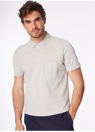 Fabrika Comfort Gri Erkek Polo Yaka Basic Polo T-Shirt CM NOBRO K CEPLI_2