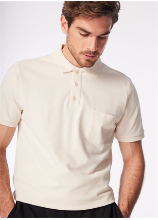 Fabrika Comfort Bej Erkek Polo Yaka Basic Polo T-Shirt CM NOBRO K CEPLI_3