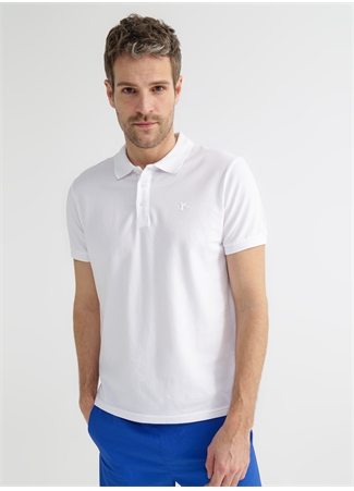 Fabrika Erkek Beyaz Polo T-Shirt_2