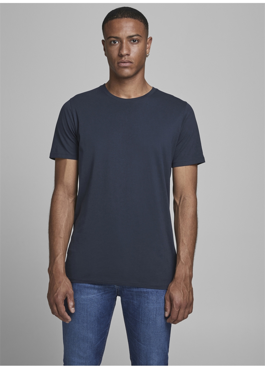 Jack & Jones 12156101 Lacivert Erkek T-Shirt_0