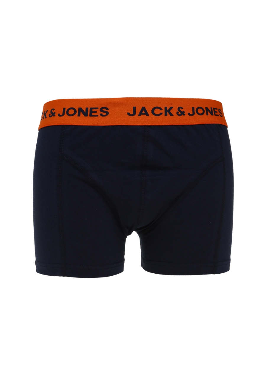 Jack & Jones Desenli Lacivert Erkek Boxer