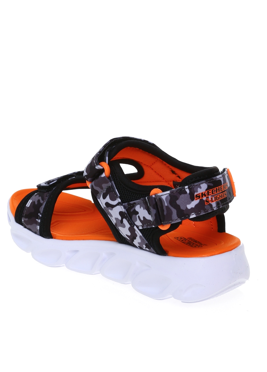 Skechers Siyah - Gri - Turuncu Erkek Çocuk Sandalet 400077L BGOR HYPNO-SPLASH_1