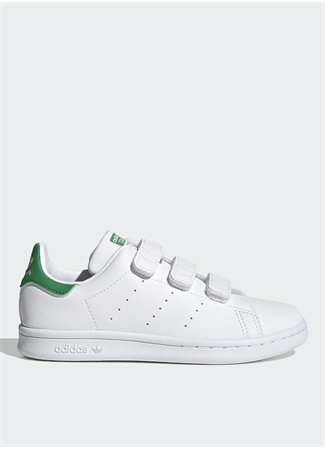 Adidas Beyaz - Yeşil Erkek Çocuk Yürüyüş Ayakkabısı FX7534 STAN SMITH CF C