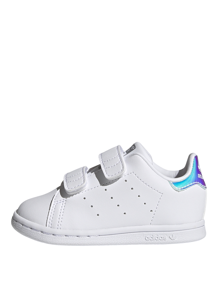 Adidas Beyaz - Gümüş Kız Bebek Yürüyüş Ayakkabısı FX7537 STAN SMITH_7