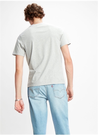 Levis 17164-0032 Bisiklet Yaka Standart Düz Gri Erkek T-Shirt_1