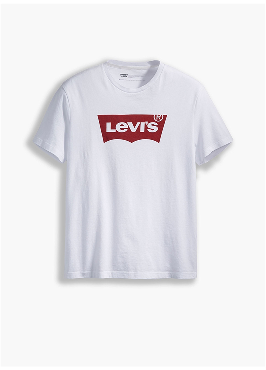 Levis 17783-0314 Bisiklet Yaka Standart Baskılı Beyaz Erkek T-Shirt_2