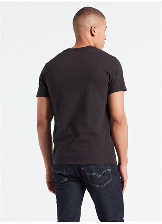 Levis Erkek Siyah Bisiklet Yaka T-Shirt_2