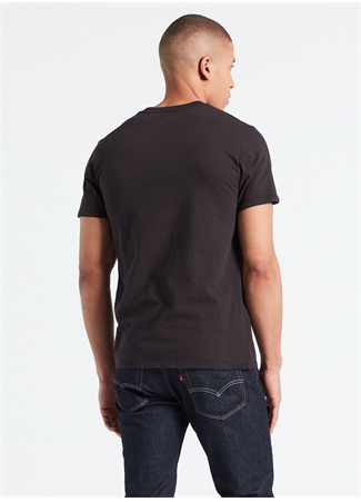 Levis Erkek Siyah Bisiklet Yaka T-Shirt_3