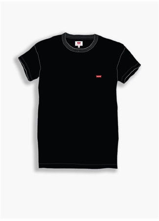 Levis Erkek Siyah Bisiklet Yaka T-Shirt_4