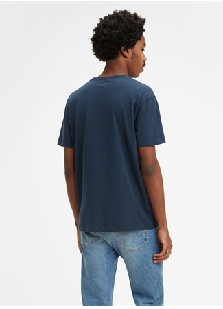 Levis Erkek Bisiklet Yaka Pamuklu Lacivert T-Shirt_2