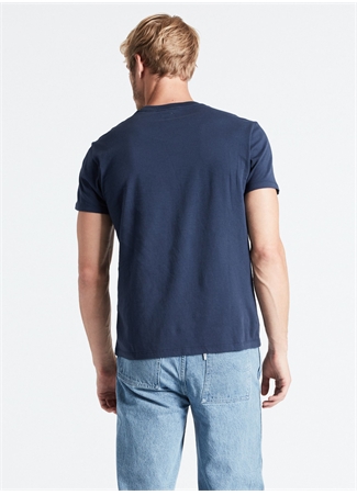 Levis Erkek Bisiklet Yaka Pamuklu Lacivert T-Shirt_3