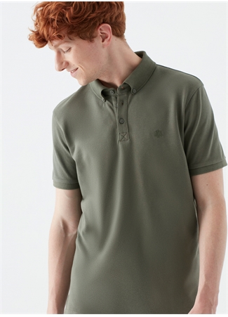 Mavi Dar Düz Haki Erkek Polo T-Shirt_1