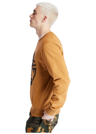 Timberland O Yaka Regular Fit Baskılı Sarı Erkek Sweatshirt - TB0A2BJ8P571 YC Core Treelogo Sweat_2