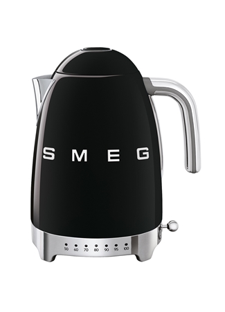 SMEG 50'S Style Retro KLF04BLEU Siyah Isı Ayarlı Kettle