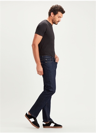 Levis 514 Lacivert Erkek Normal Bel Straight Taşlamalı Denim Pantolon DARK HOLLOW LOCAL_3