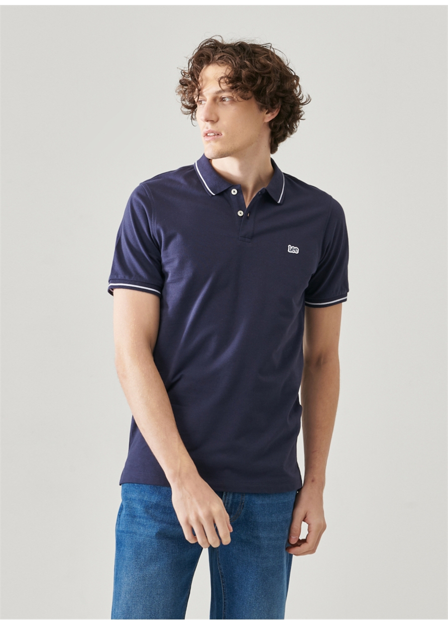 Lee Lacivert Erkek Polo T-Shirt L61ARL35_Polo T-Shirt_5