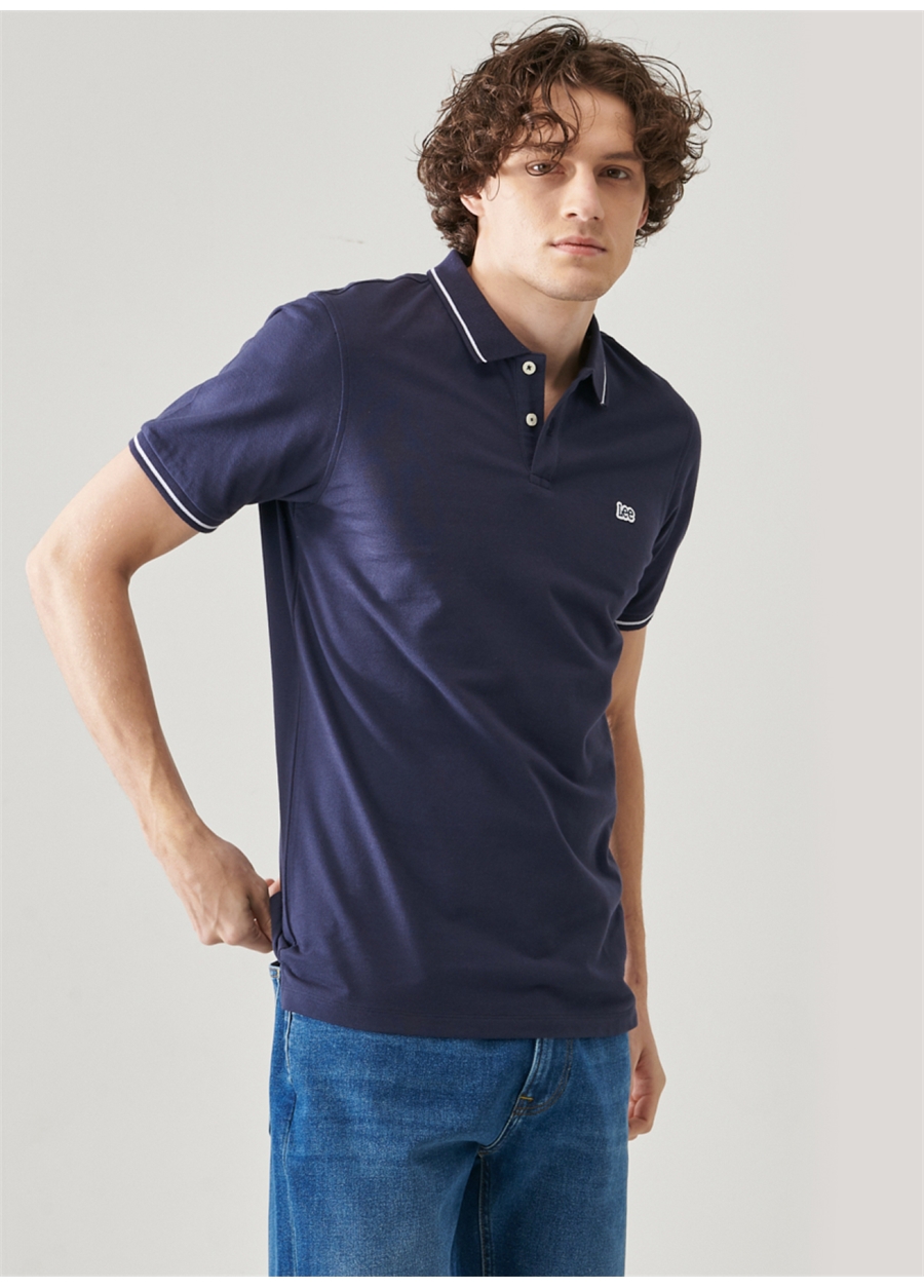 Lee Lacivert Erkek Polo T-Shirt L61ARL35_Polo T-Shirt_6