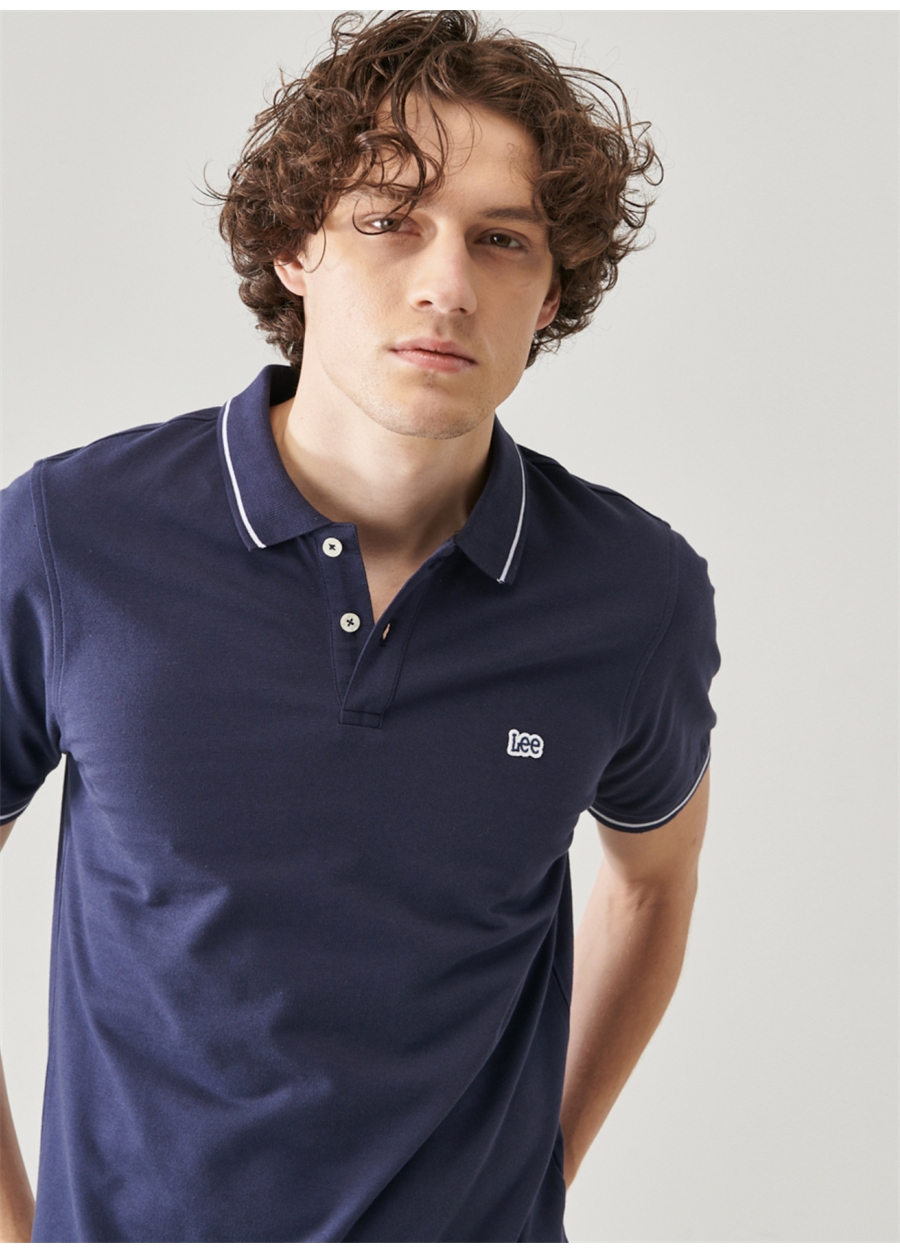 Lee Lacivert Erkek Polo T-Shirt L61ARL35_Polo T-Shirt_7