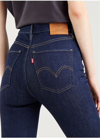 Levis Mile High Super Skinny Koyu Lacivert Yüksek Bel Kadın Denim Pantolon_2