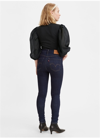 Levis Mile High Super Skinny Koyu Lacivert Yüksek Bel Kadın Denim Pantolon_7