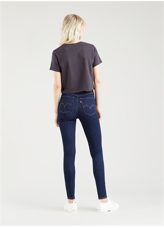 Levis Mile High Super Skinny Koyu Lacivert Yüksek Bel Kadın Denim Pantolon_8