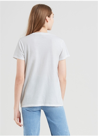 Levis Yuvarlak Yaka Beyaz Kadın T-Shirt PERFECT TEE TR WHITE + X_1