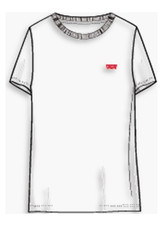 Levis Yuvarlak Yaka Beyaz Kadın T-Shirt PERFECT TEE TR WHITE + X_2