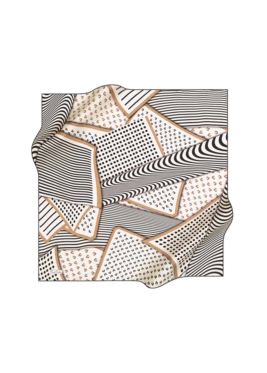 Pierre Cardin Geometrik Altın Kadın Eşarp