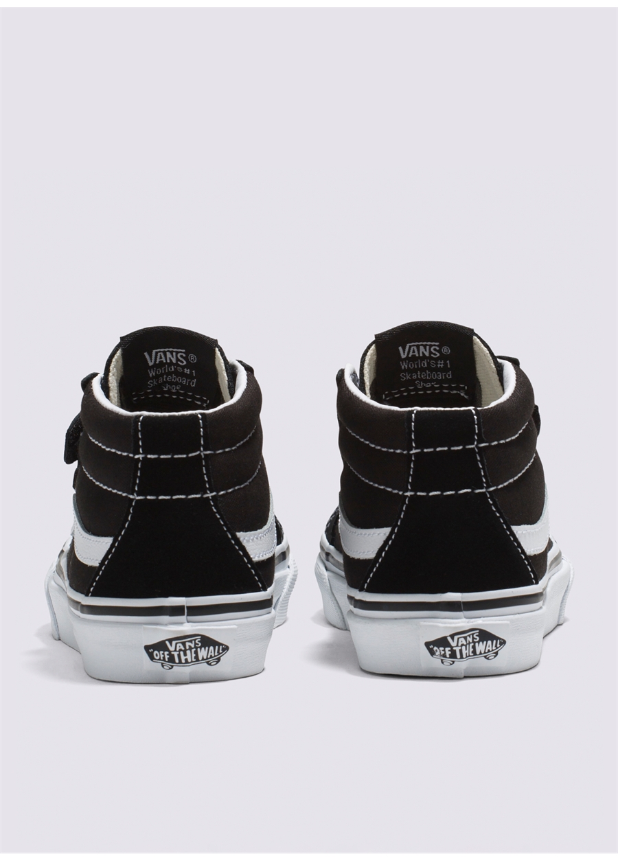 Vans Siyah Erkek Çocuk Süet Kanvas Yürüyüş Ayakkabısı VN00018T6BT1 SK8-Mid Reissue V_2