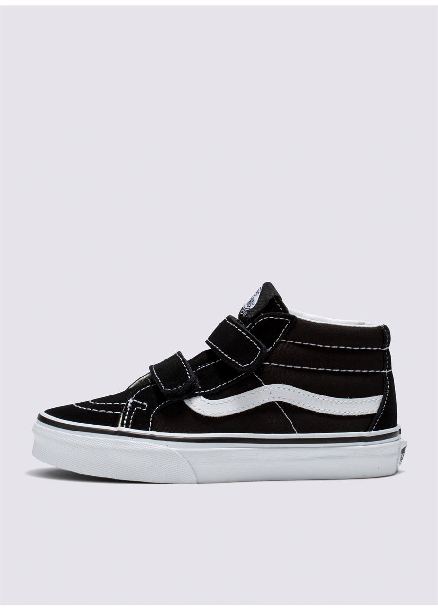 Vans Siyah Erkek Çocuk Süet Kanvas Yürüyüş Ayakkabısı VN00018T6BT1 SK8-Mid Reissue V_3