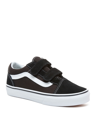 Vans Siyah Erkek Çocuk Süet Kanvas Yürüyüş Ayakkabısı VN000VHE6BT1 Old Skool V_2