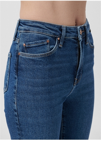 Mavi Yüksek Bel Dar Paça Super Skinny Fit Kadın Denim Pantolon 100980-33687_5