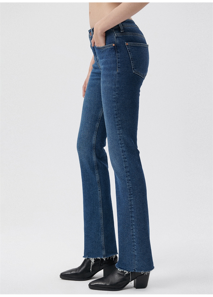 Mavi Dark Blue Gold Icon Flare Boot Cut Kadın Denim Pantolon 101225-80680_2