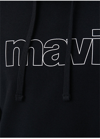 Mavi Kapüşon Yaka Siyah Erkek Sweatshırt 065606-900 KAPISONLU SWEATSHIRT Syh_4