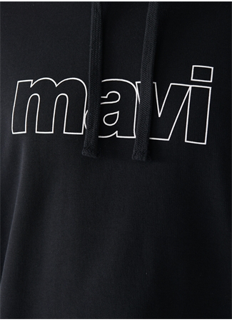 Mavi Kapüşon Yaka Siyah Erkek Sweatshırt 065606-900 KAPISONLU SWEATSHIRT Syh_5