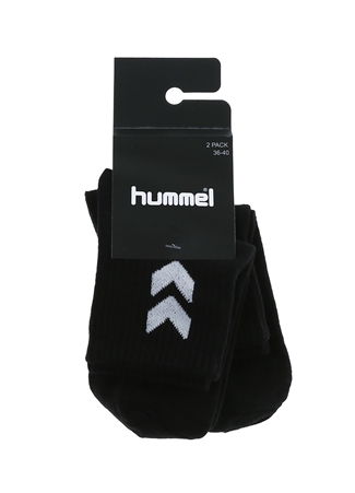 Hummel Siyah Unisex 2Li Spor Çorap HMLMEDIUM V2 SIZE SOCKS