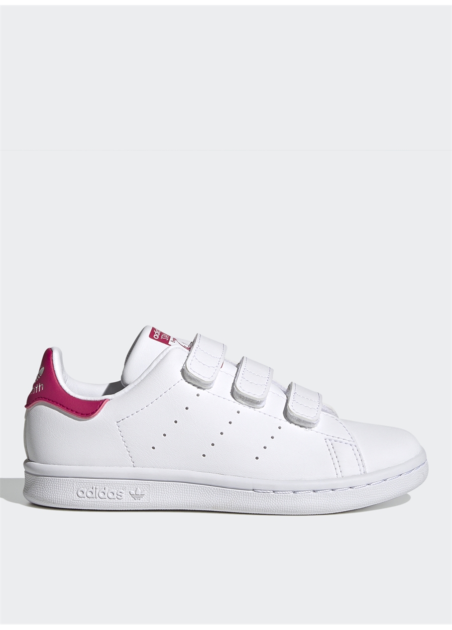 Adidas Beyaz - Pembe Kız Çocuk Yürüyüş Ayakkabısı STAN SMITH CF C