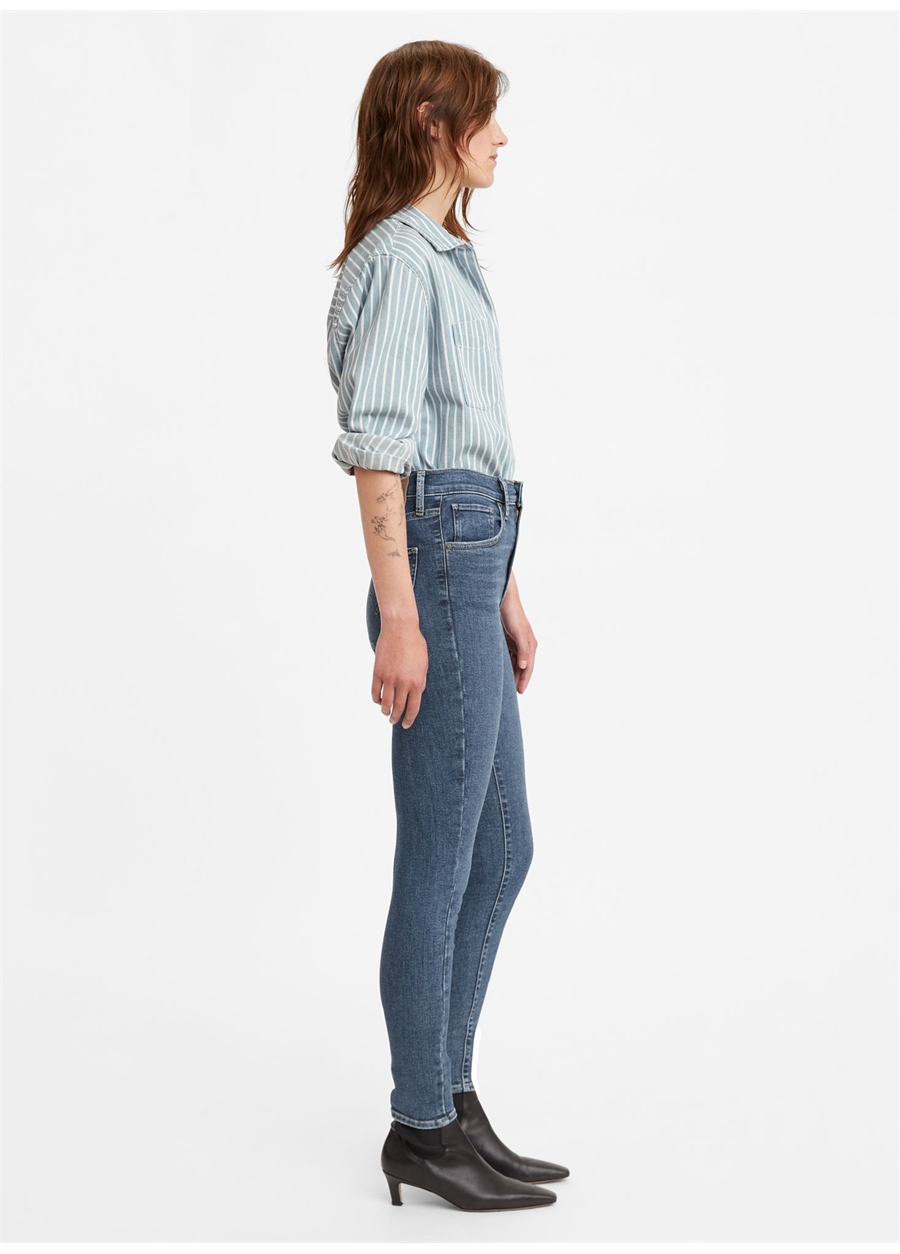 Levis Mile High Super Skinny Dark İndigo Kadın Denim Pantolon 122438 Venice For Real_2