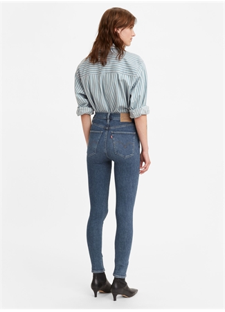 Levis Mile High Super Skinny Dark İndigo Kadın Denim Pantolon 122438 Venice For Real_4