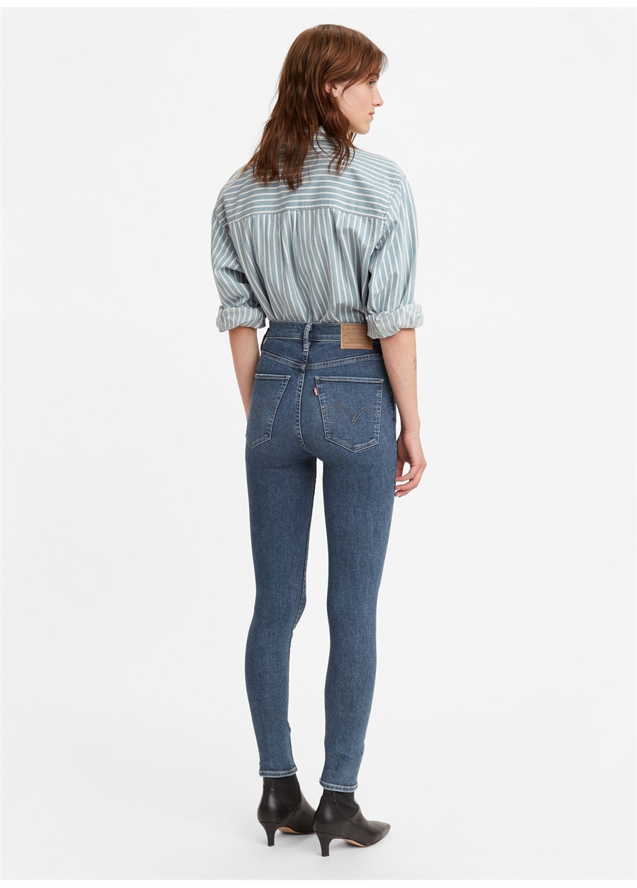 Levis Mile High Super Skinny Dark İndigo Kadın Denim Pantolon 122438 Venice For Real_4