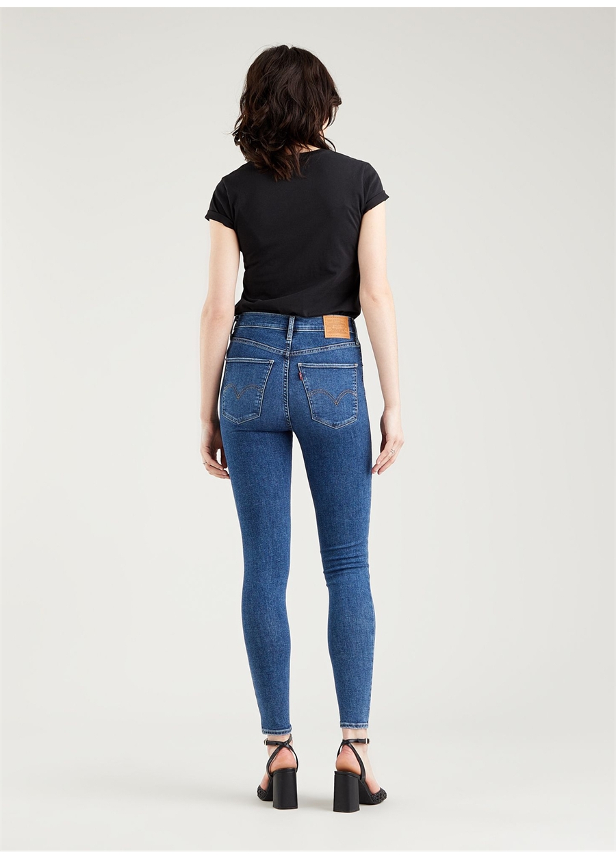 Levis Mile High Super Skinny Dark İndigo Kadın Denim Pantolon 122438 Venice For Real_5