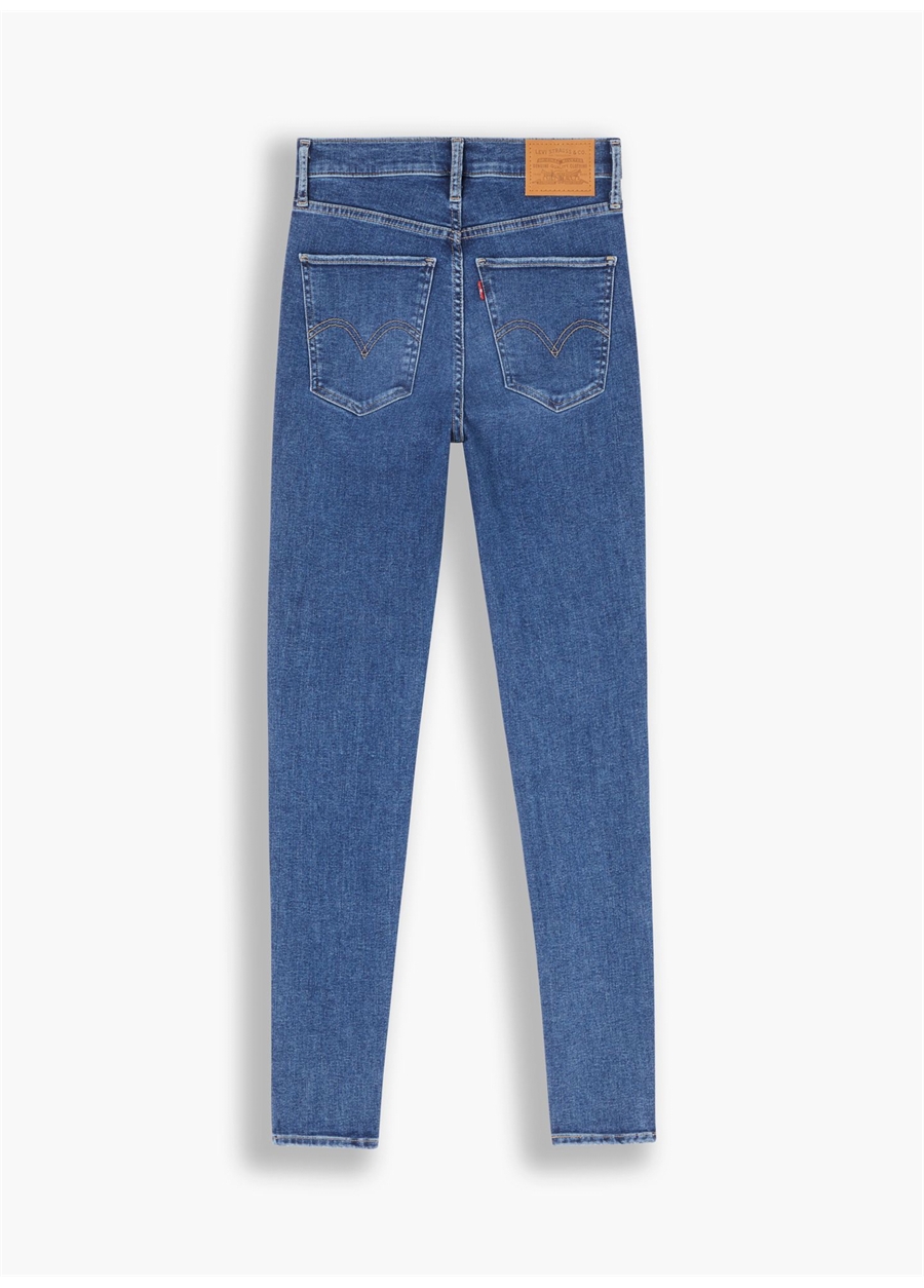 Levis Mile High Super Skinny Dark İndigo Kadın Denim Pantolon 122438 Venice For Real_7