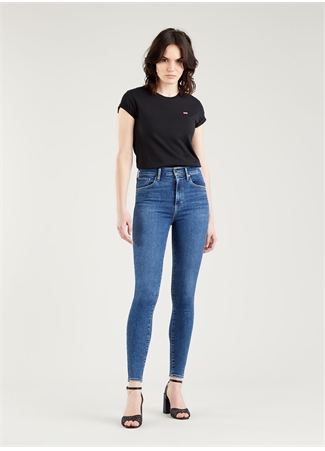 Levis Mile High Super Skinny Dark İndigo Kadın Denim Pantolon 122438 Venice For Real_11