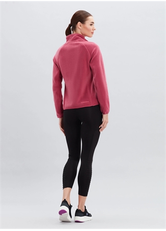 Skechers S212935-620 W Turtle Neck O Yaka Normal Kalıp Düz Kırmızı Kadın Polar Sweatshirt_2