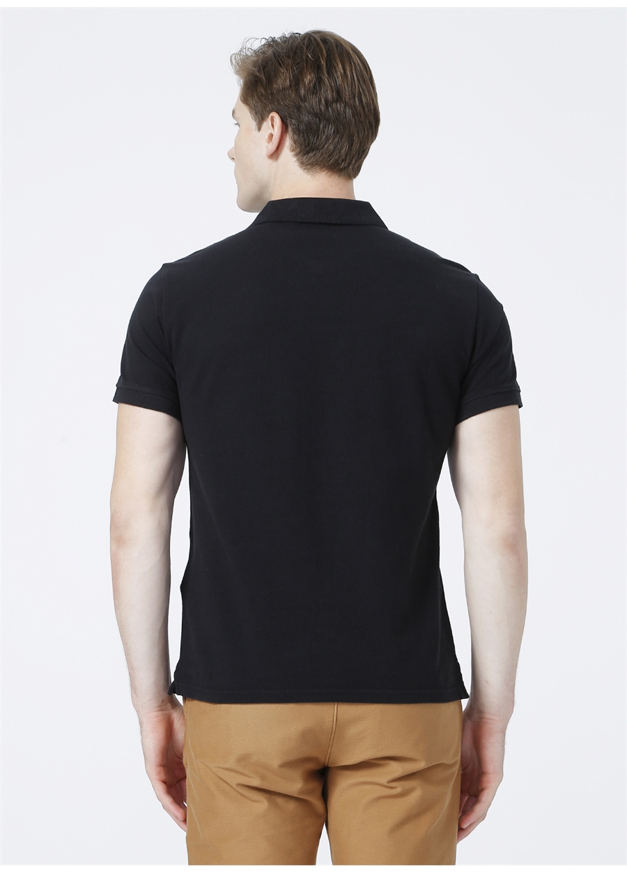 Dockers Dar Siyah Erkek Rib Collar Polo T-Shirt A1159-0000_3